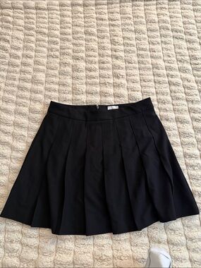 Sunday Best Black Pleated Skirt